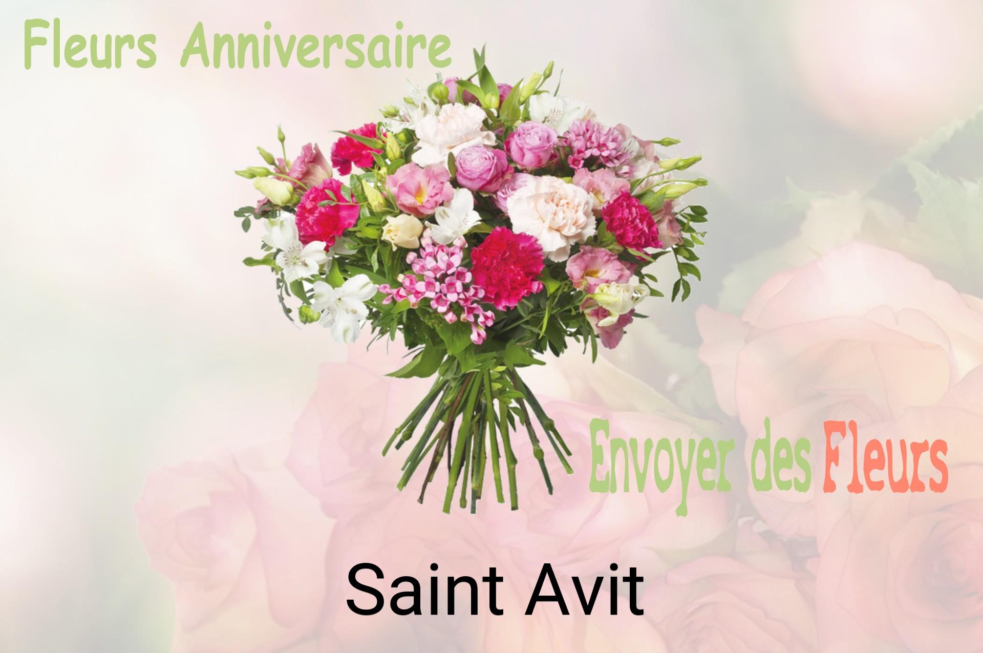 Bouquet de fleurs d’anniversaire livré à Saint-Avit